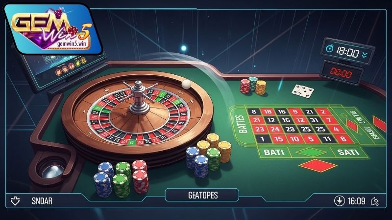 Hướng dẫn cách chơi Roulette trực tuyến tại Gemwin