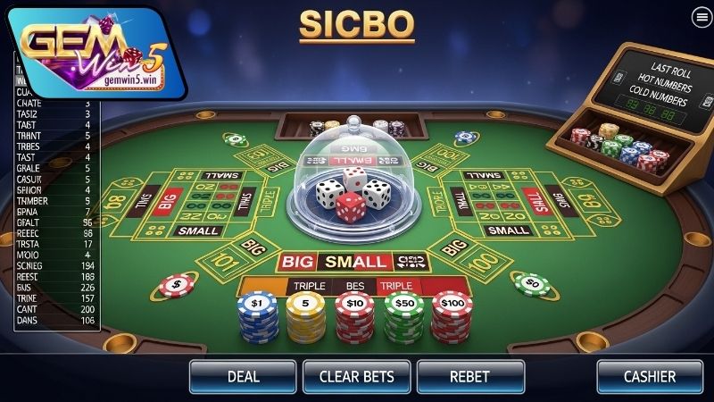 Ưu điểm khi chơi Sicbo online tại Gemwin